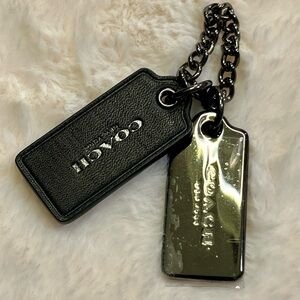 Coach Black Hang Tag